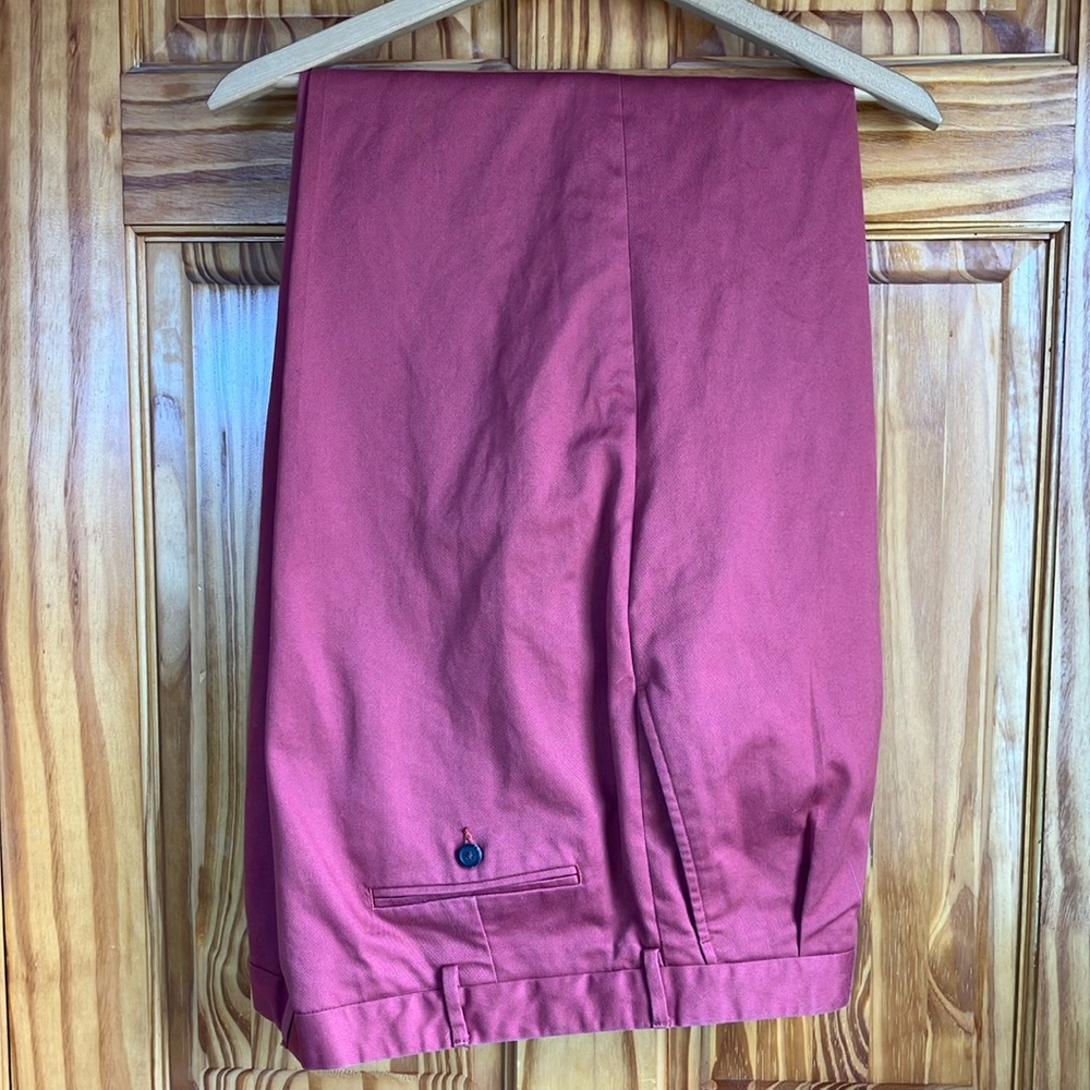 Men's coral pleated Pants Lands End vintage